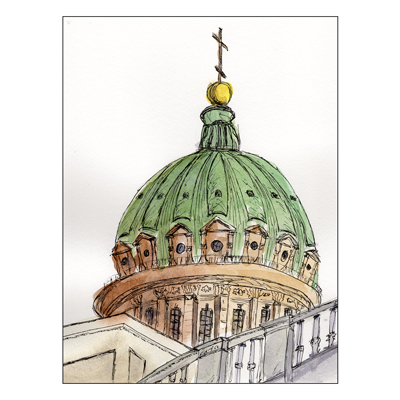 Cathedral with green dome