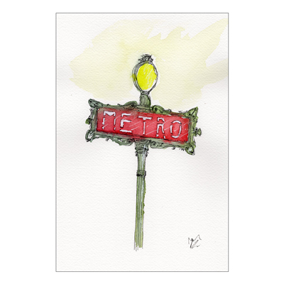 Metro in Paris, France